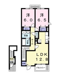 マンダリン　フルールⅡの物件間取画像